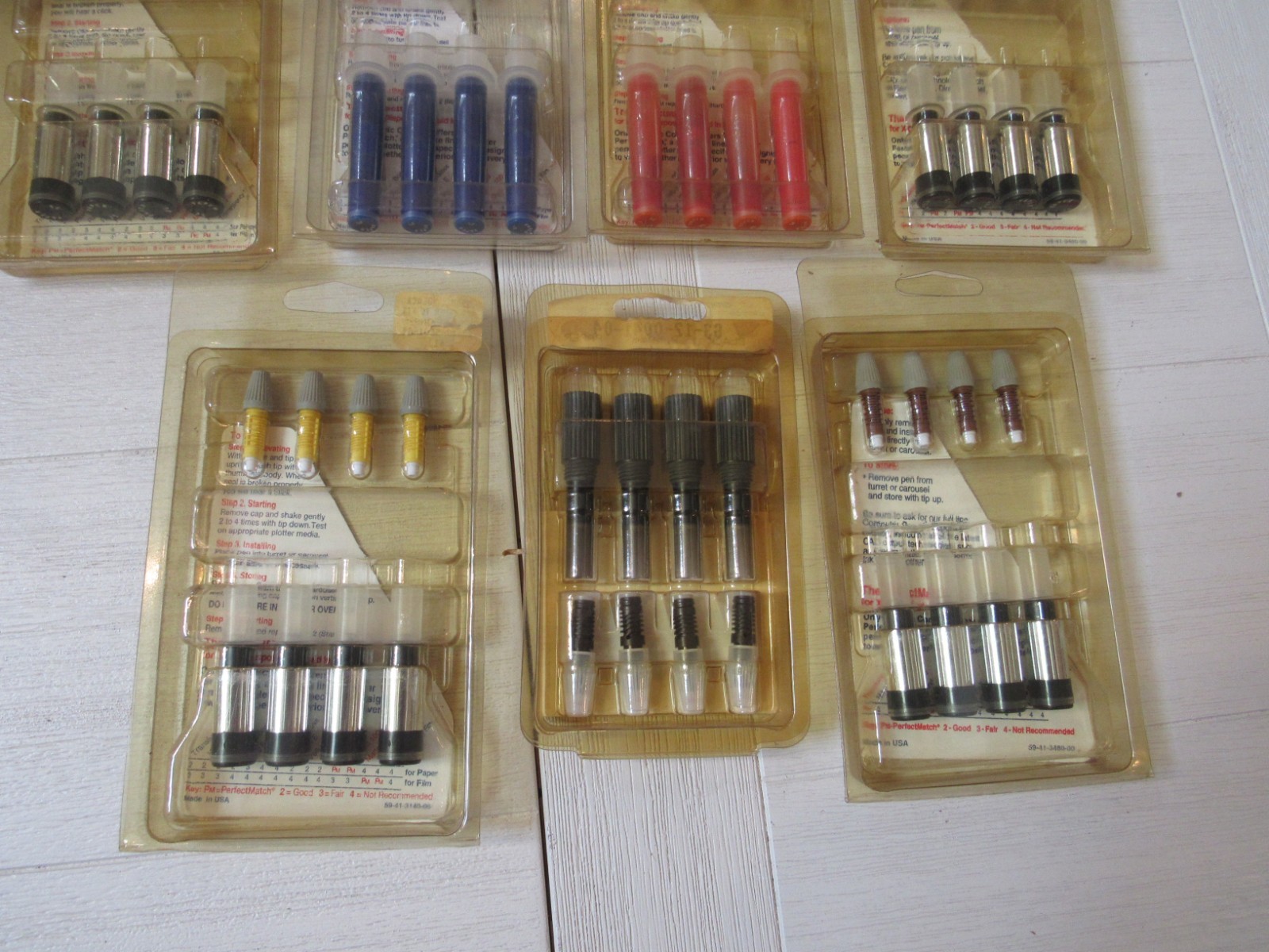 X-Cel Disposable Liquid Ink Plotter Pens Lot