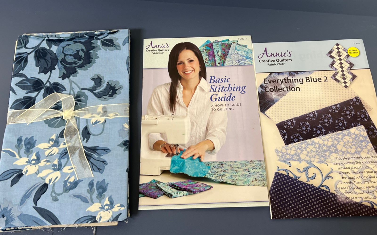 Annie's Creative Quilters Fabric Club Everything Blue 2 Collection Table Runner