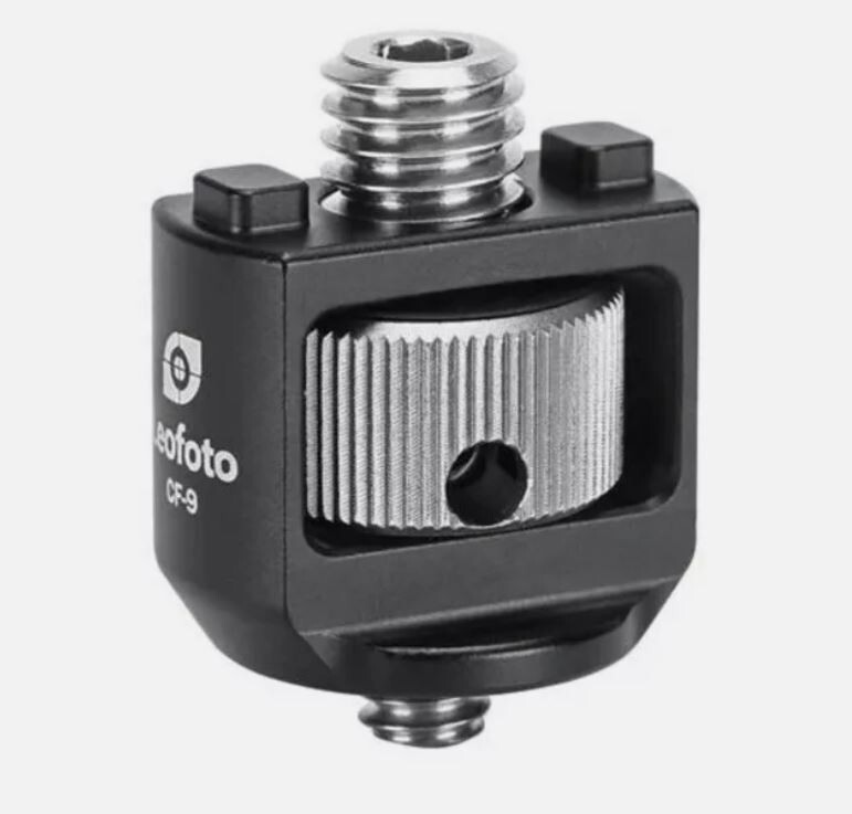 Leofoto CF-9 1/4" Male to 3/8" Male Adapter Accessory - New in Box