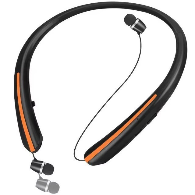Bluetooth Headphones Neckband Retractable, Wireless Earbuds waterproof