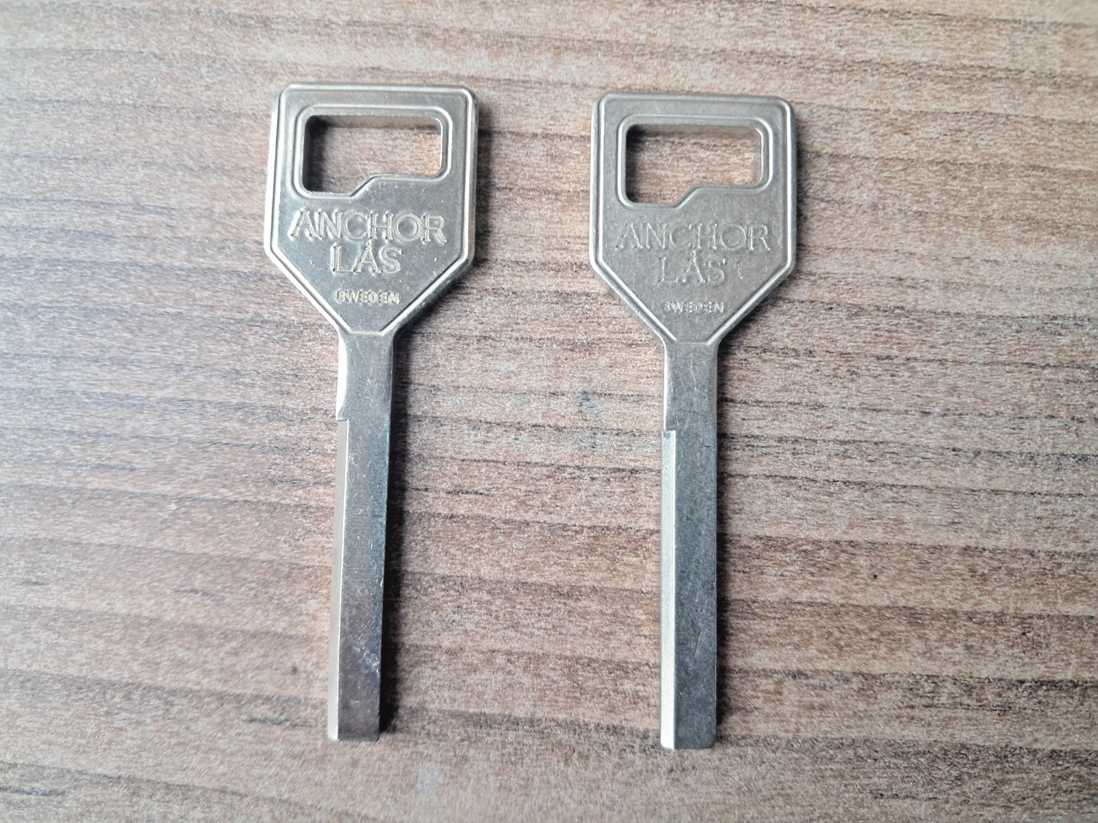 2 X ANCHOR LÅS Key Blanks 800-892 For Anchor Disc Locks