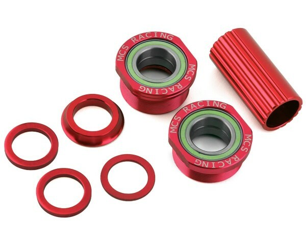 MCS BMX EURO (BSA) INTERNAL 19MM BOTTOM BRACKET RED
