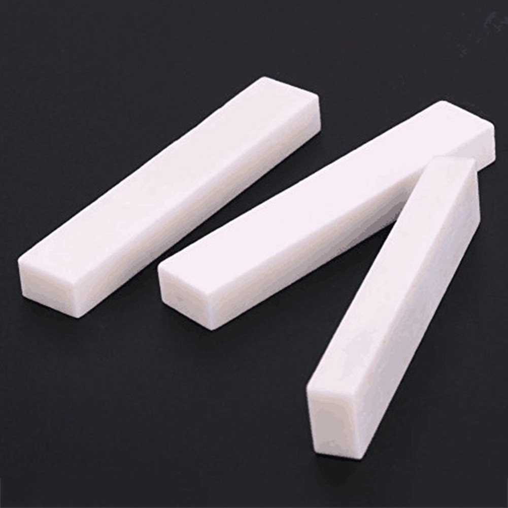 Blank Bone Nut 52x10x6mm Luthier Saddle for bridge DIY Guitar Bass Ukulele New
