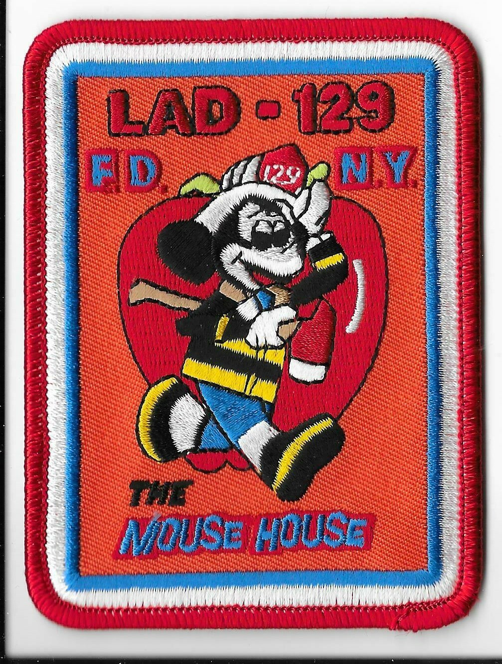 New York Fire Department (FDNY) Ladder 129 The Mouse House Patch V1