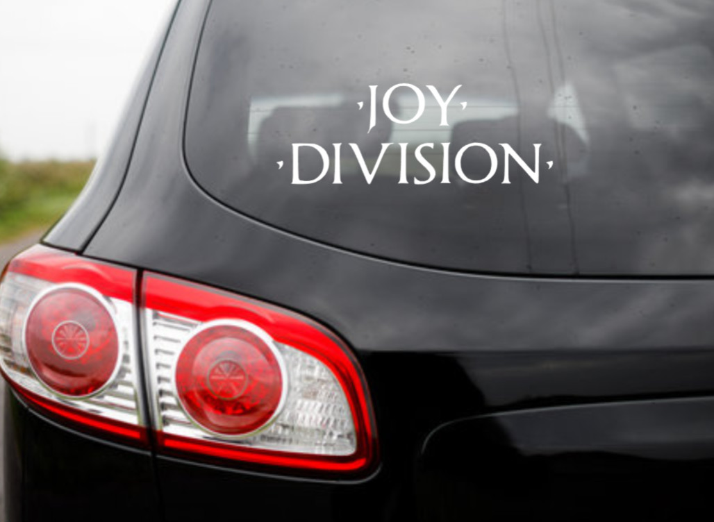 Joy Division Car Decal Vinyl Band Logo Glossy Bumper Sticker Punk New Wave Goth
