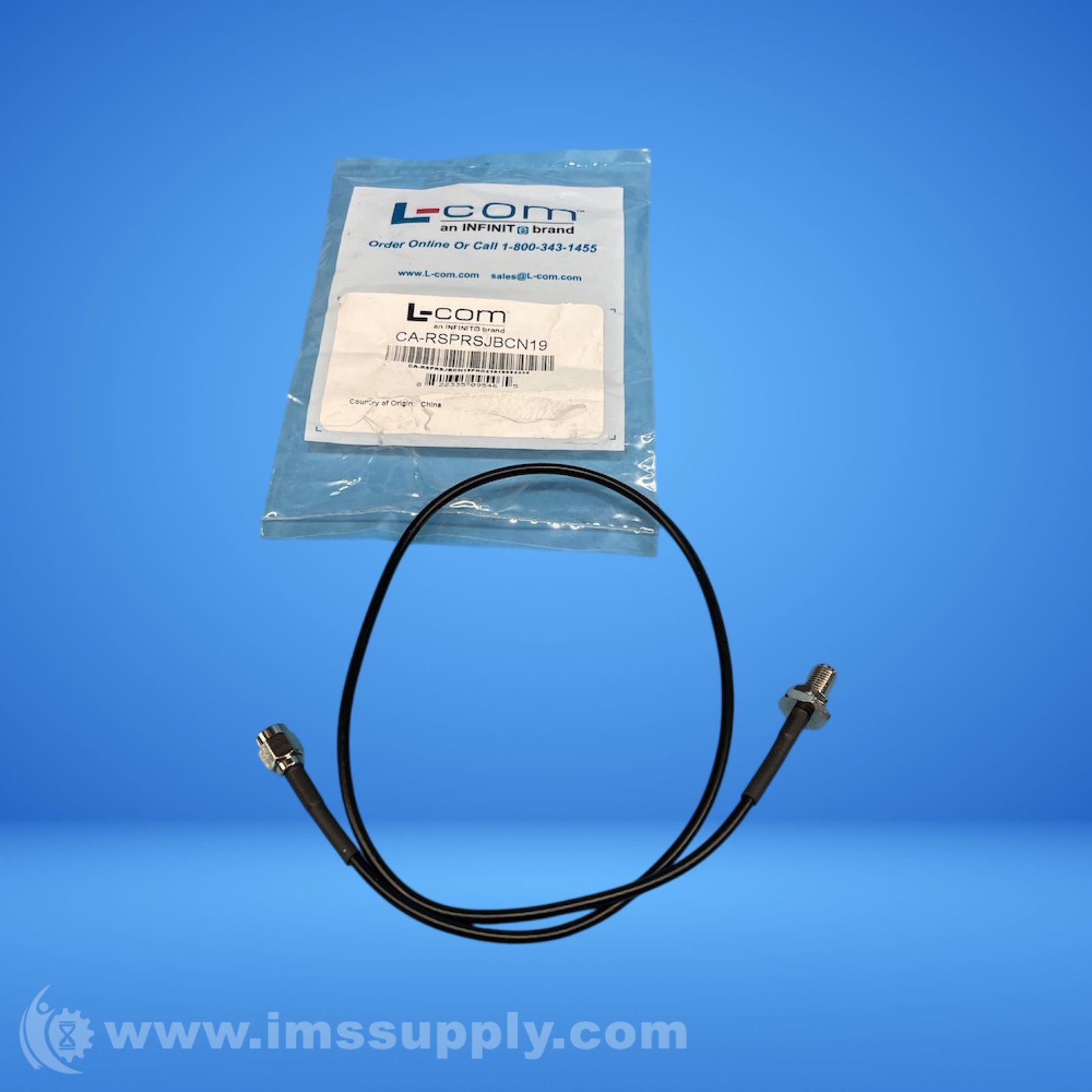 L-Com CA-RSPRSJBCN19 Coaxial Cable FNOB
