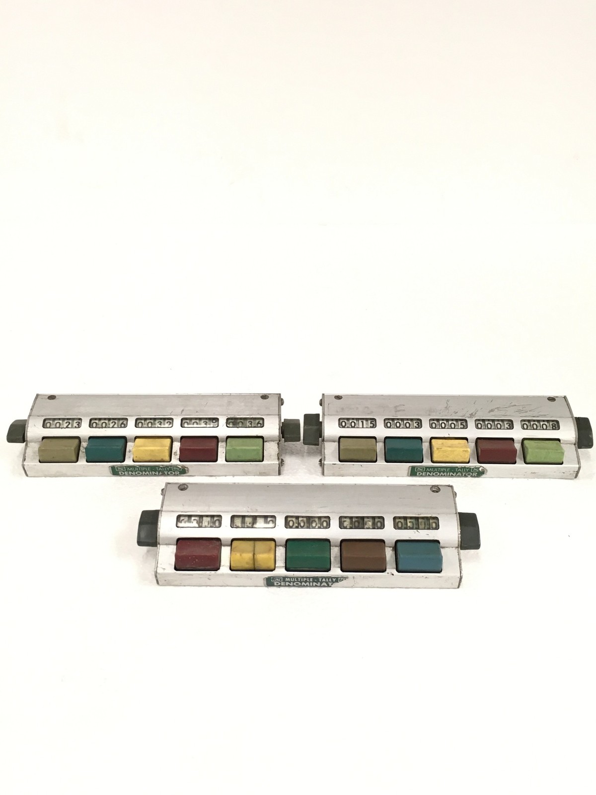 Multiple Tally Denominator 5-Button Mechanical Counter Unit, WORKING FREE SHIP