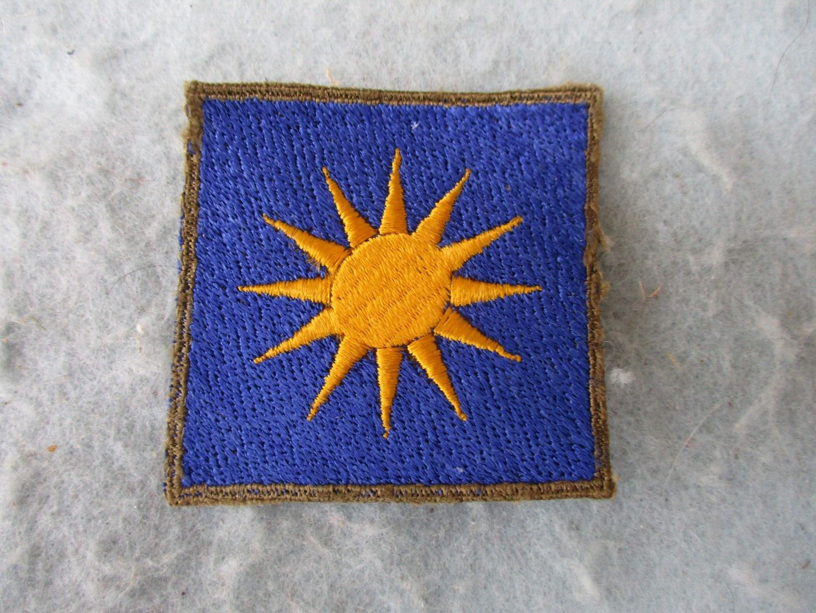 WWII US Army Patch 40th Division Sunshine CA NG Pacific Theater Made OD Border