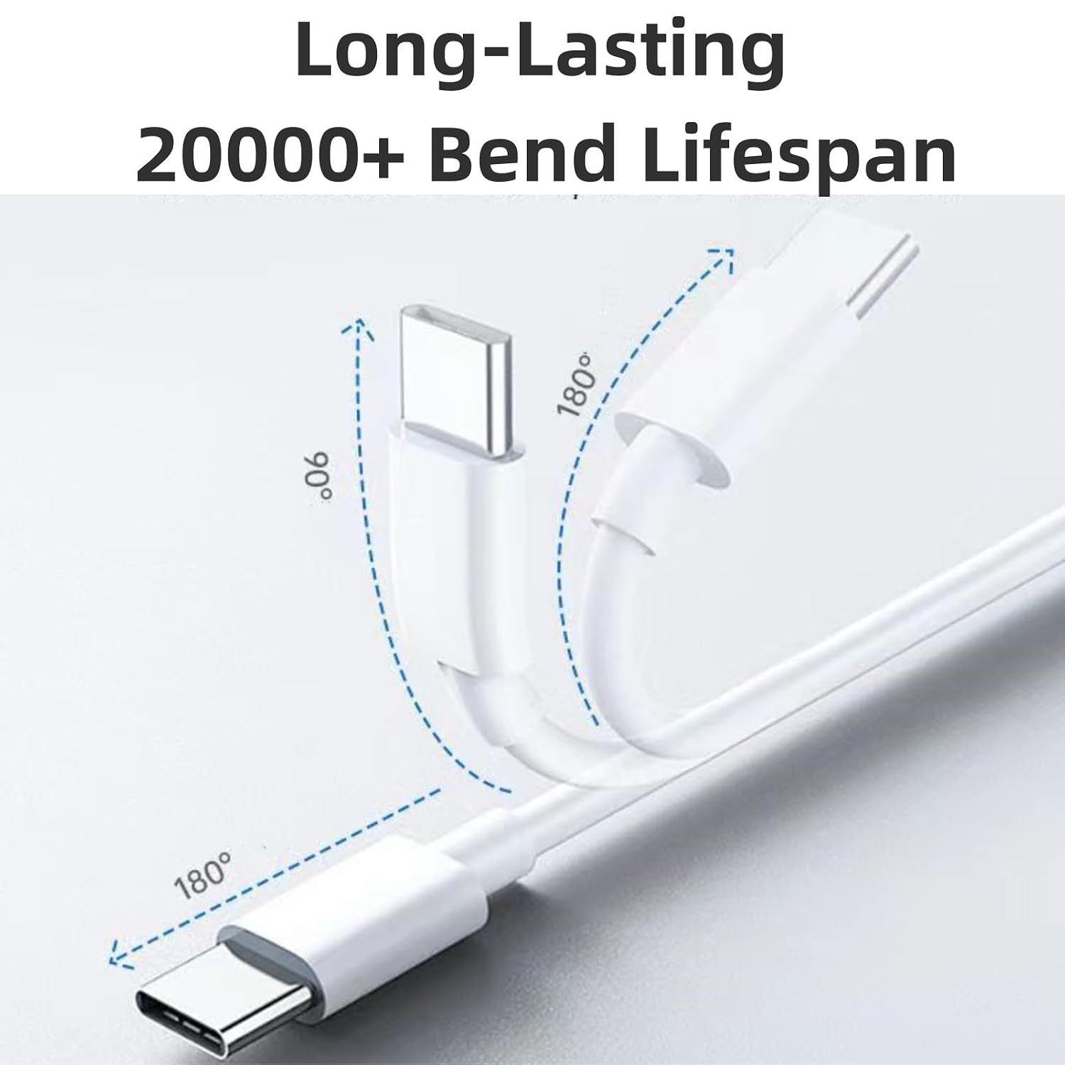 USB C Cable 15Ft,Usb C to USB C Cable 60W Fast Charging 2 Pack, Extra Long Type