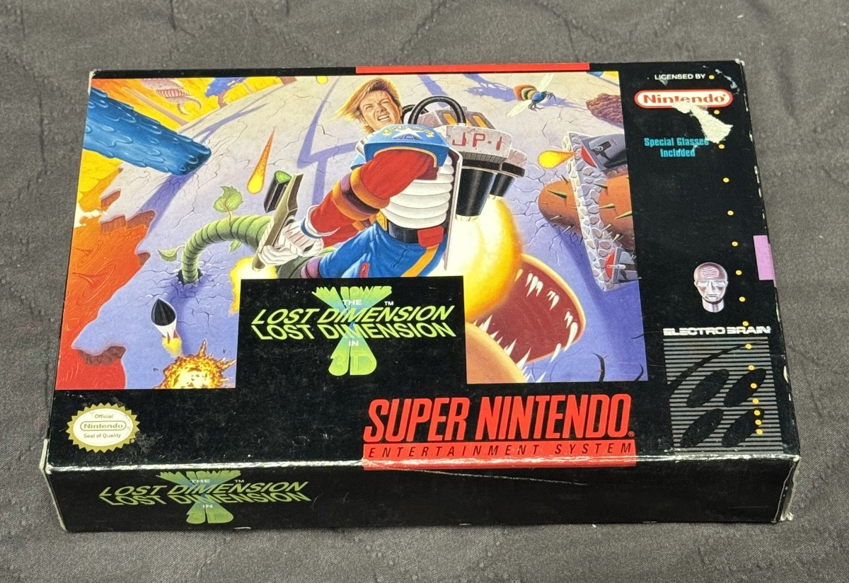 Jim Powers Lost Dimension *  Snes Box Only * Super Nintendo Original box