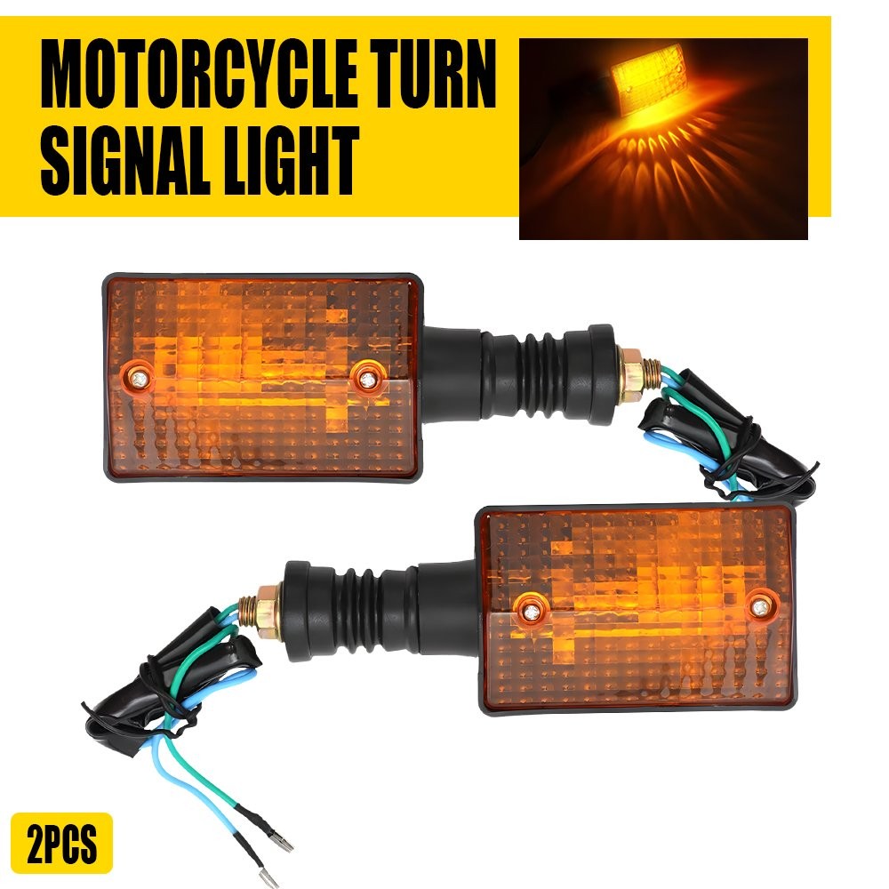 For Yamaha XT350 1985-2000 Motorcycle Rear Amber Turn Signal Indicators Lights