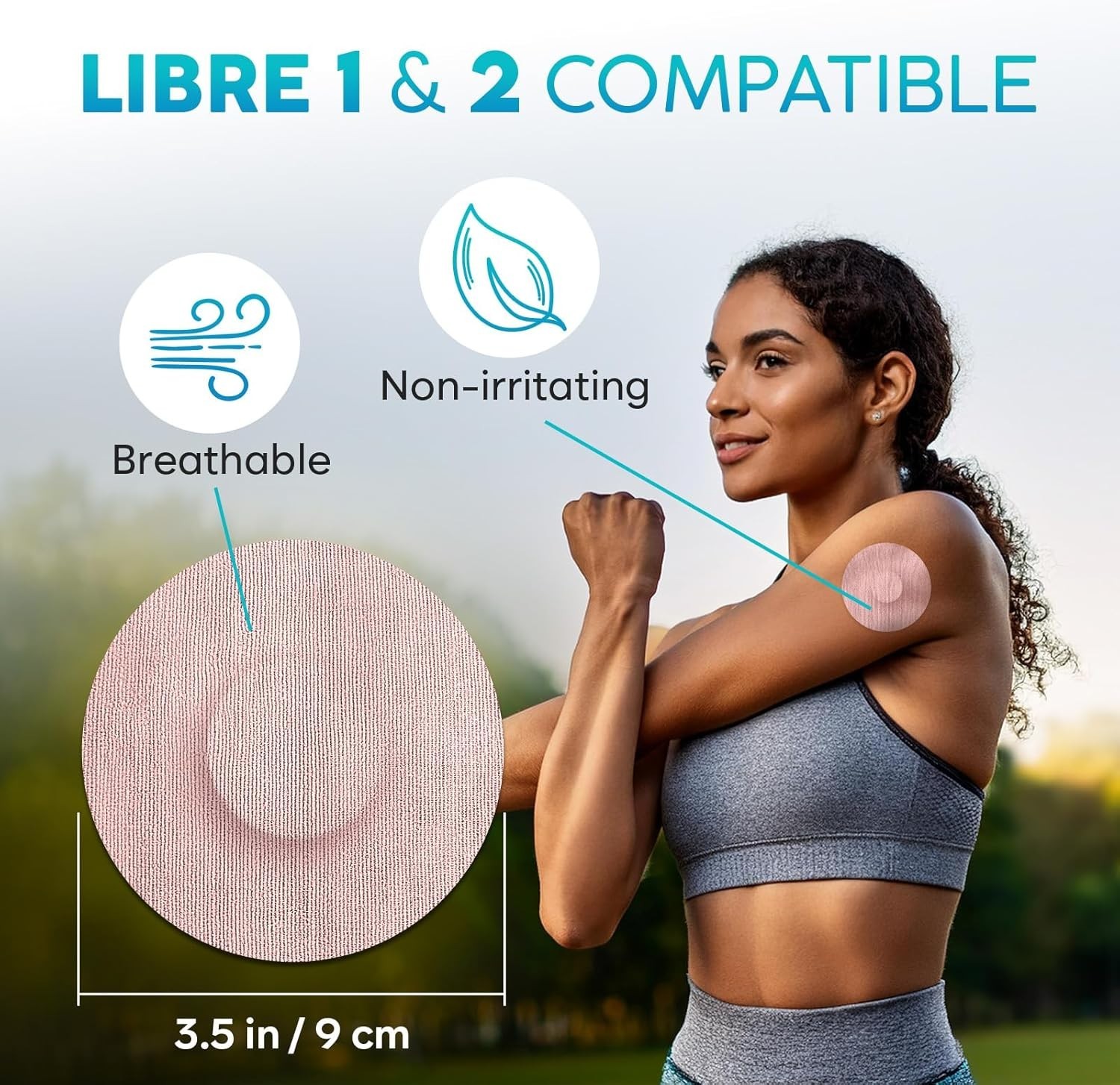 Freestyle Libre 2 Sensor Covers Waterproof – 45 Discreet Patches for CGM
