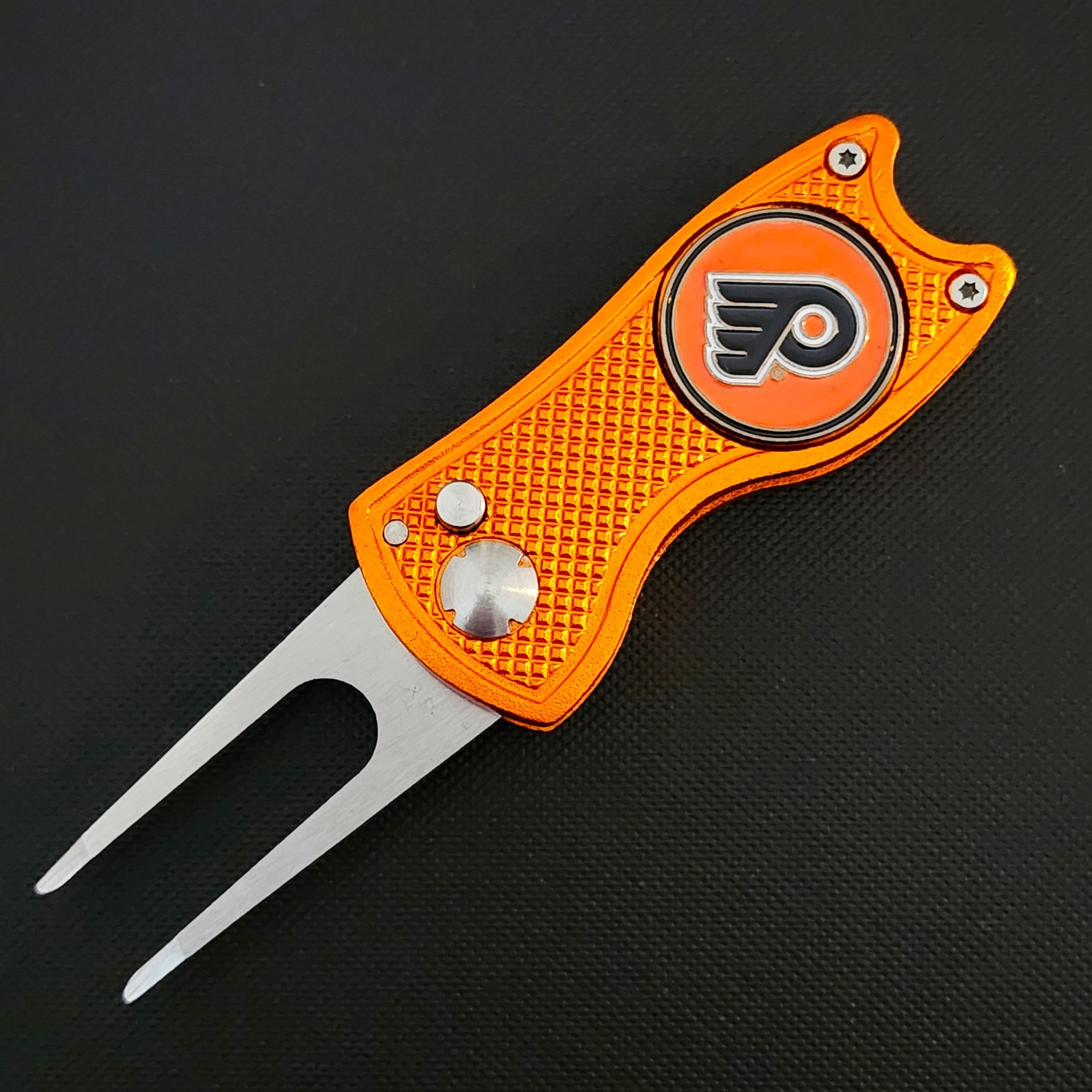 NHL Philadelphia Flyers Switchblade Divot Repair Tool 2-Sided Golf Ball Marker