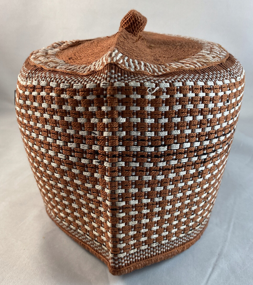 Authentic African Native Made Hausa/Fulani Fila/ Kufi Hat ~ 23”