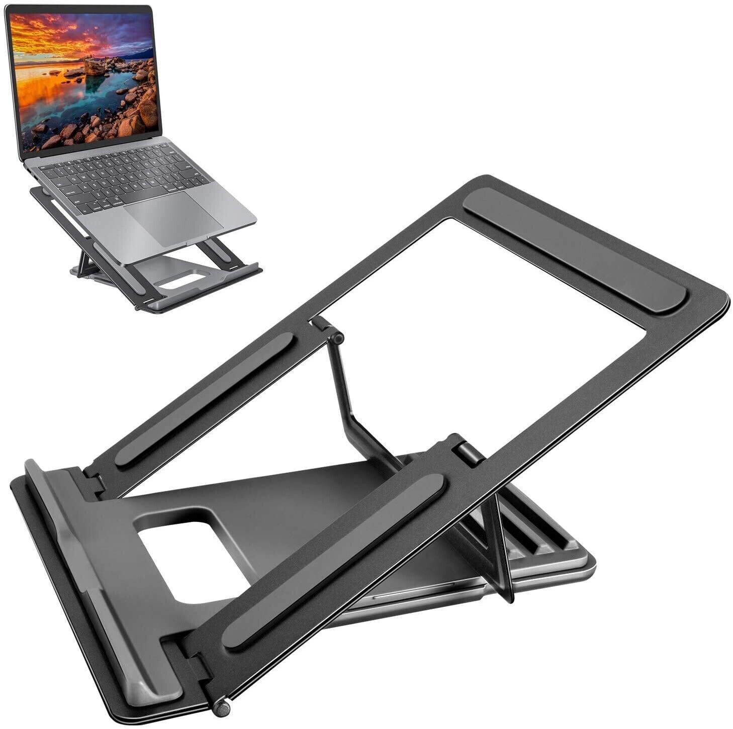 Portable Adjustable Aluminum alloy Laptop Stand Notebook Holder Foldable w/ Box