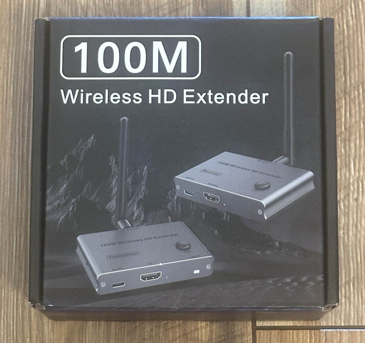 NEW 100M Wireless HD Extender Transmitter Receiver Wireless Cast to TV Projector