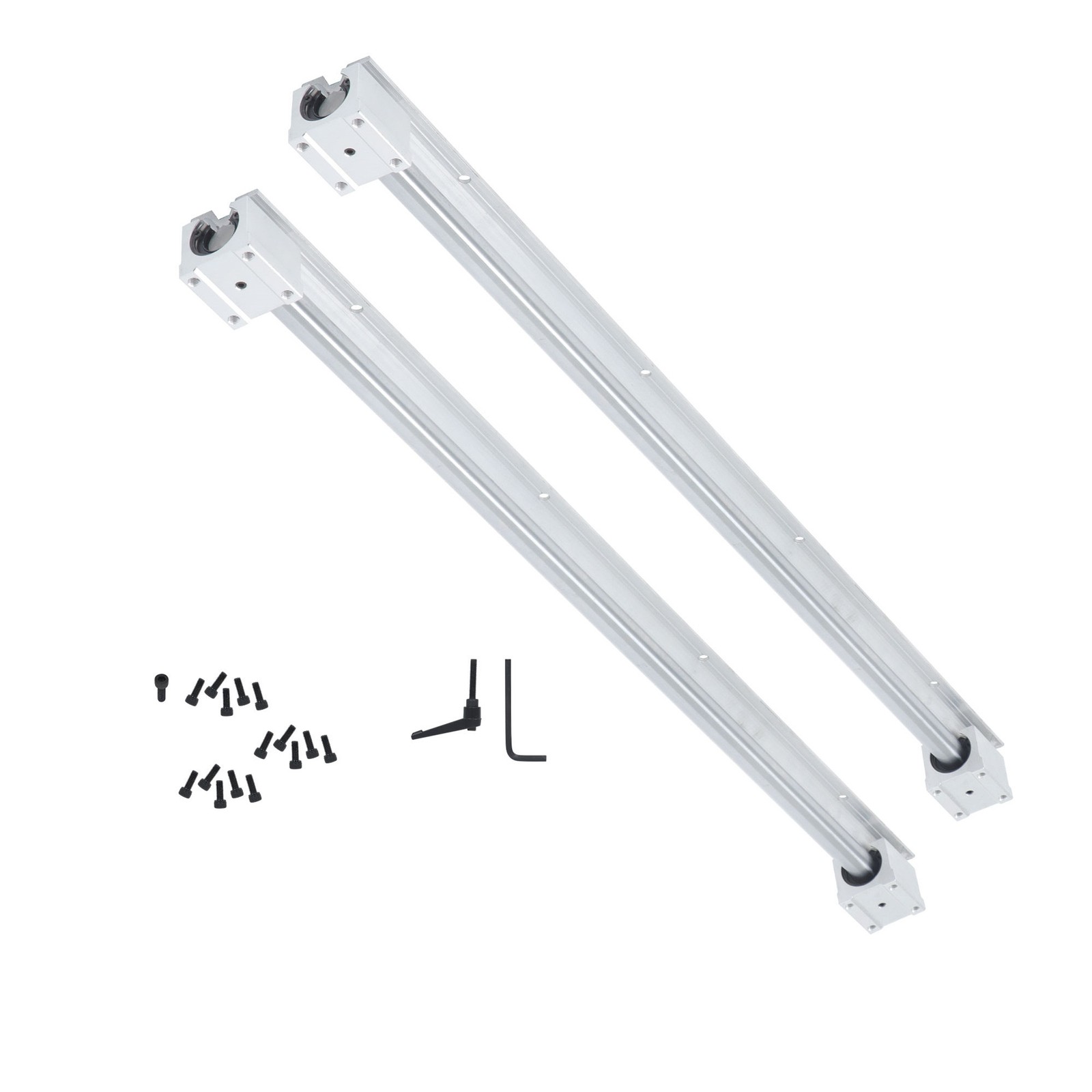2Pack SBR20-800mm Linear Guide Rails Durable W/ 4Pack SBR20UU Bearing Blocks