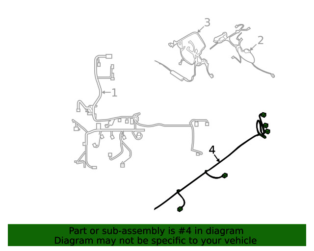Genuine Nissan Wire Harness 24015-9BF0B
