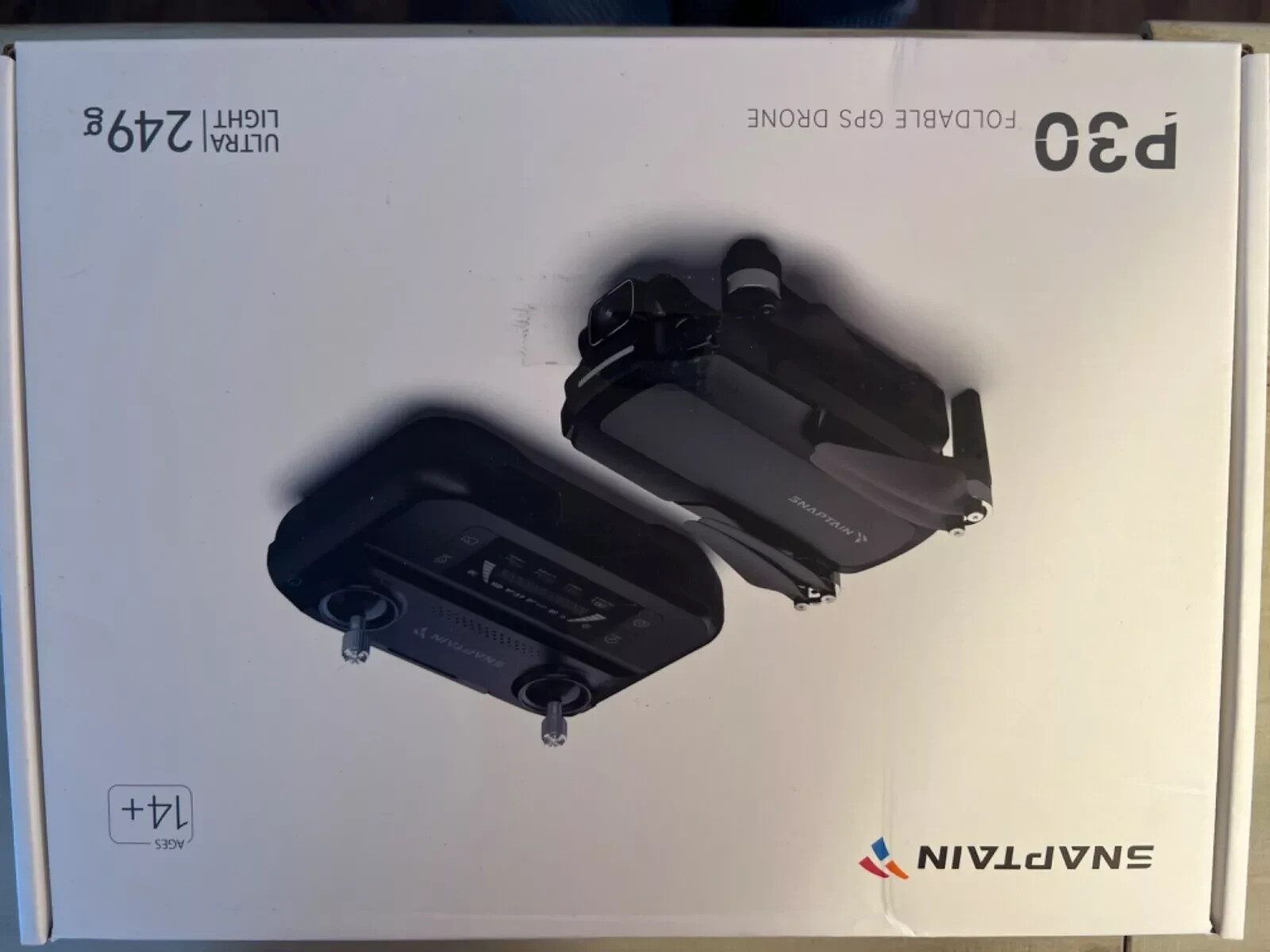 Sealed Snaptain P30 Foldable GPS Drone Ultra Light 249g 4KUHD 20 Minute Flight