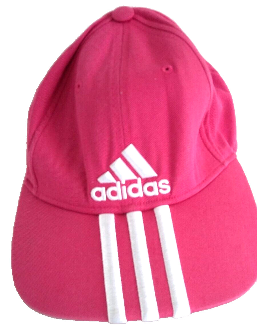 Adidas Women's Pink Baseball cap hat vintage style embroidered VGC