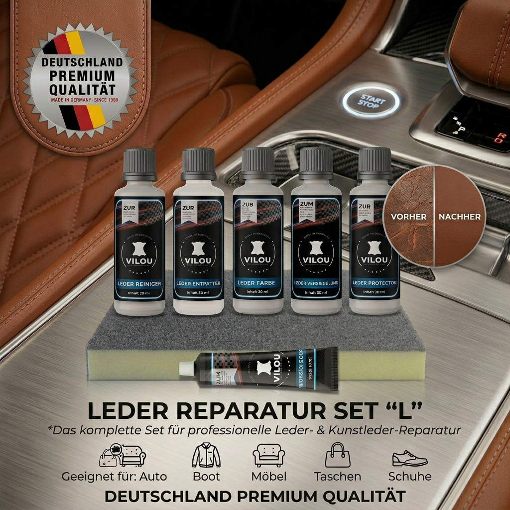 30ml BMW cognac leather repair kit "L" leather color leather color "Vilou"