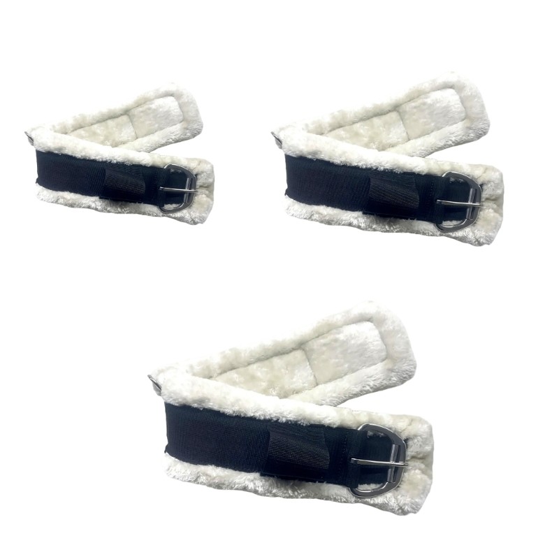 Elastic English Girth Fleece Horse Cinches Breathable Horse Girth Easy