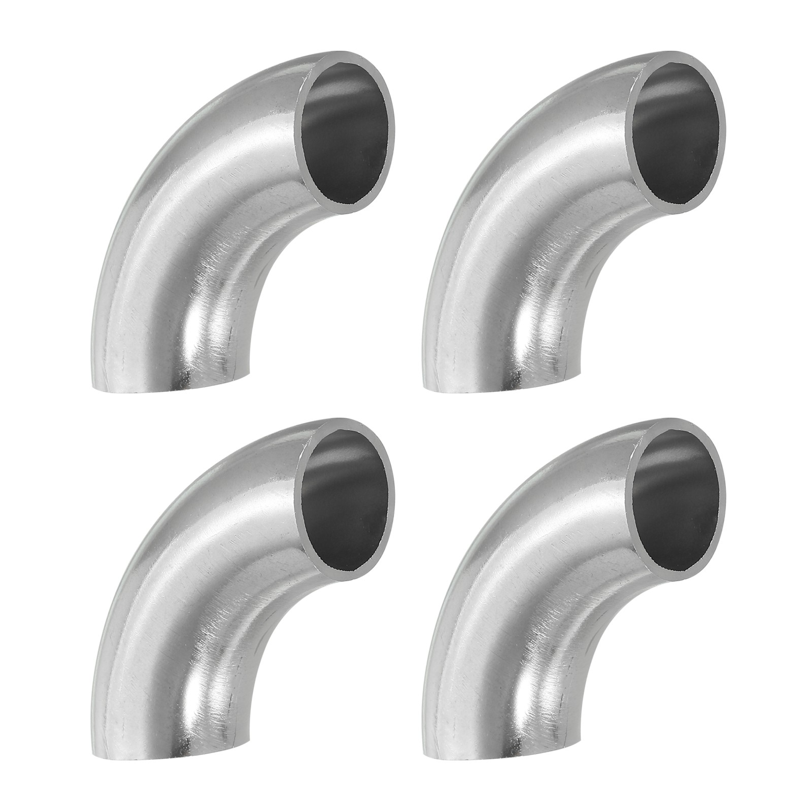 4 Pack 3/4 Inch OD 201 Stainless Steel Butt 90 Degree Fitting