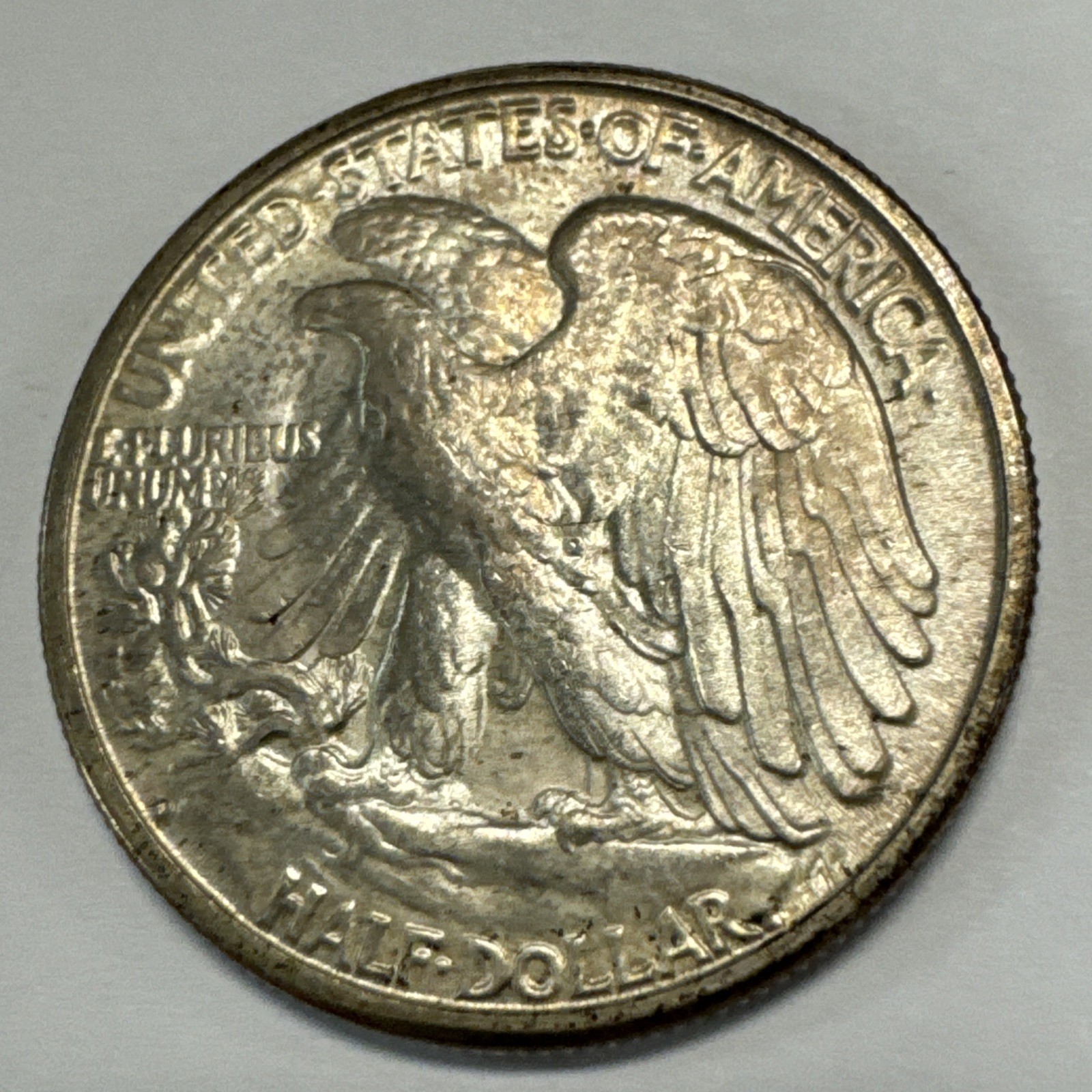 1947-D Walking Liberty Half Dollar Uncirculated-Toned