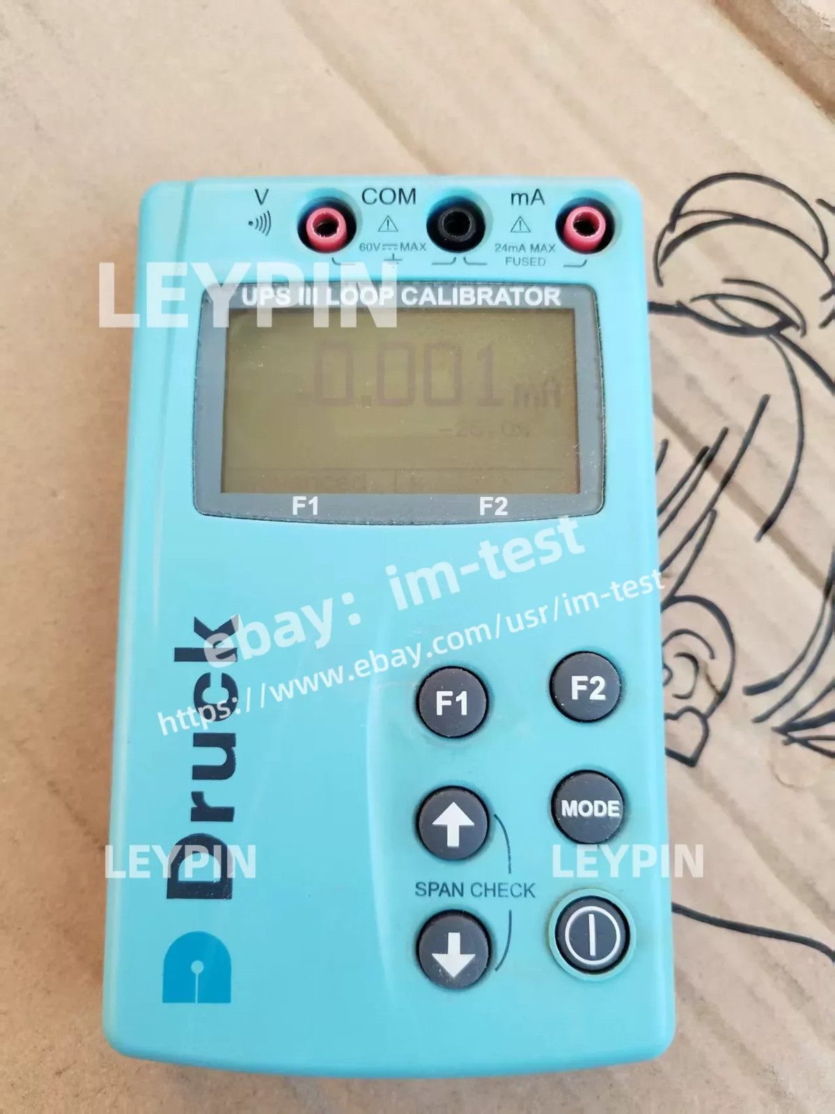 cx/cx/1PC Ge Druck UPS III Thermal Control Signal Loop Calibrator Used*im