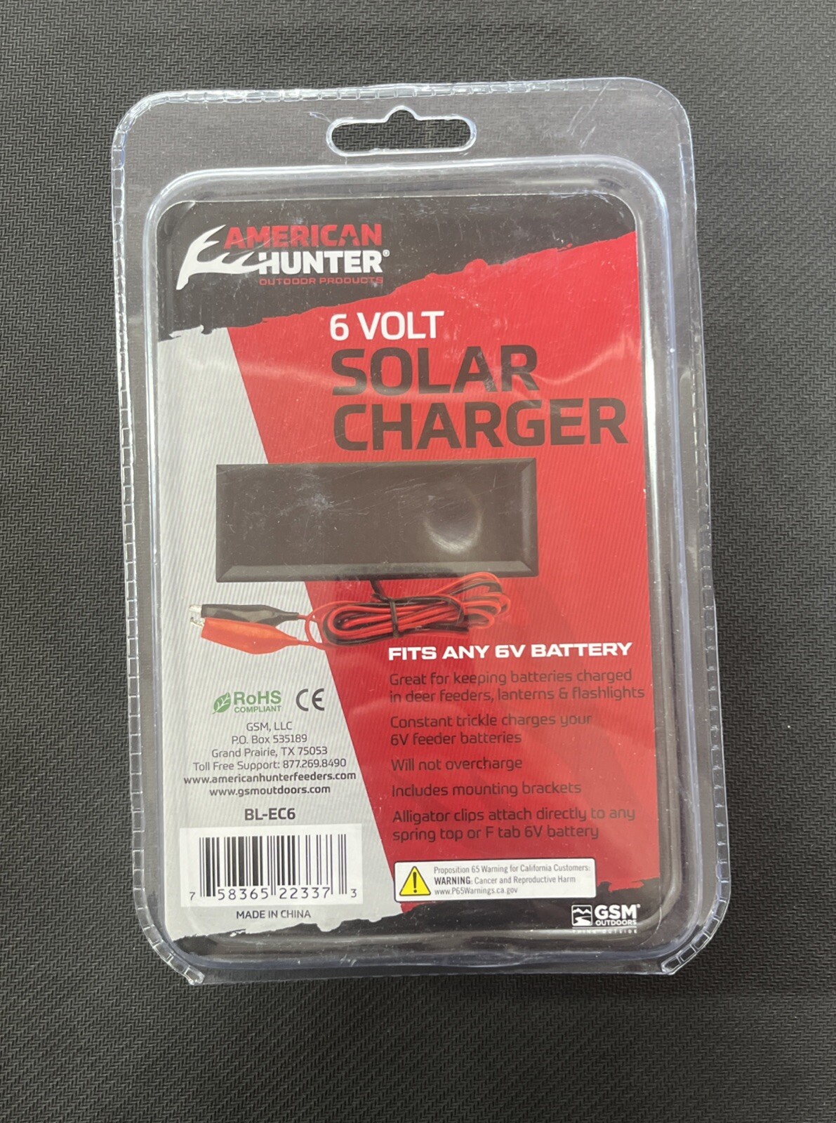 American Hunter Economy  Economy Solar Charger FITS ANY 6v