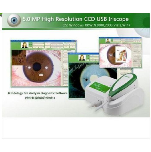5.0 MP USB Iriscope Iris Analyzer Iridology camera w/ Pro Iris Software