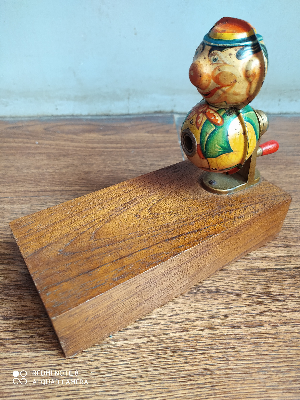 Rare vintage Clown shape hand crank pencil sharpener made in west Germany.