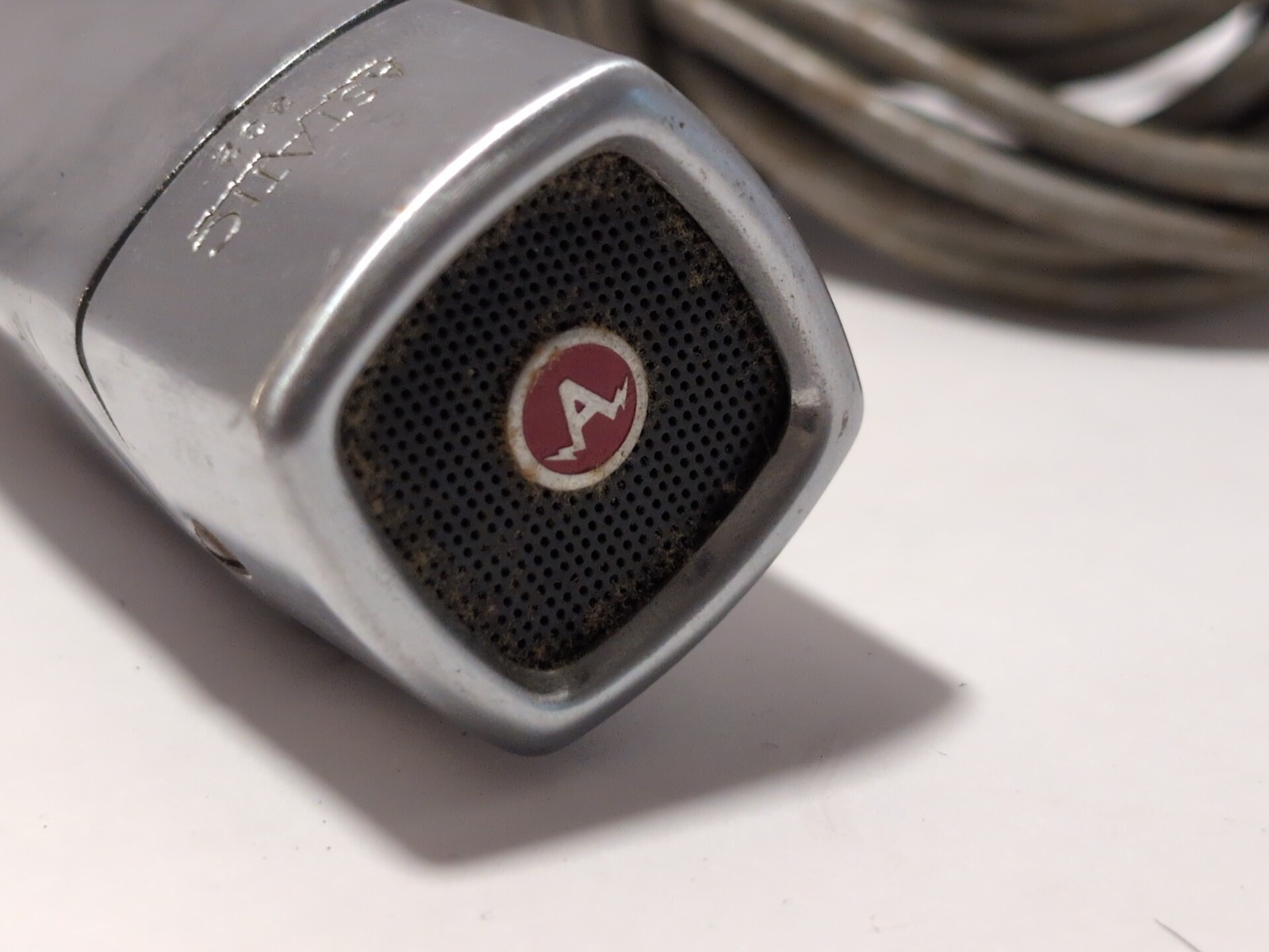 VINTAGE Square ASTATIC 332 HANDHELD MICROPHONE - Untested