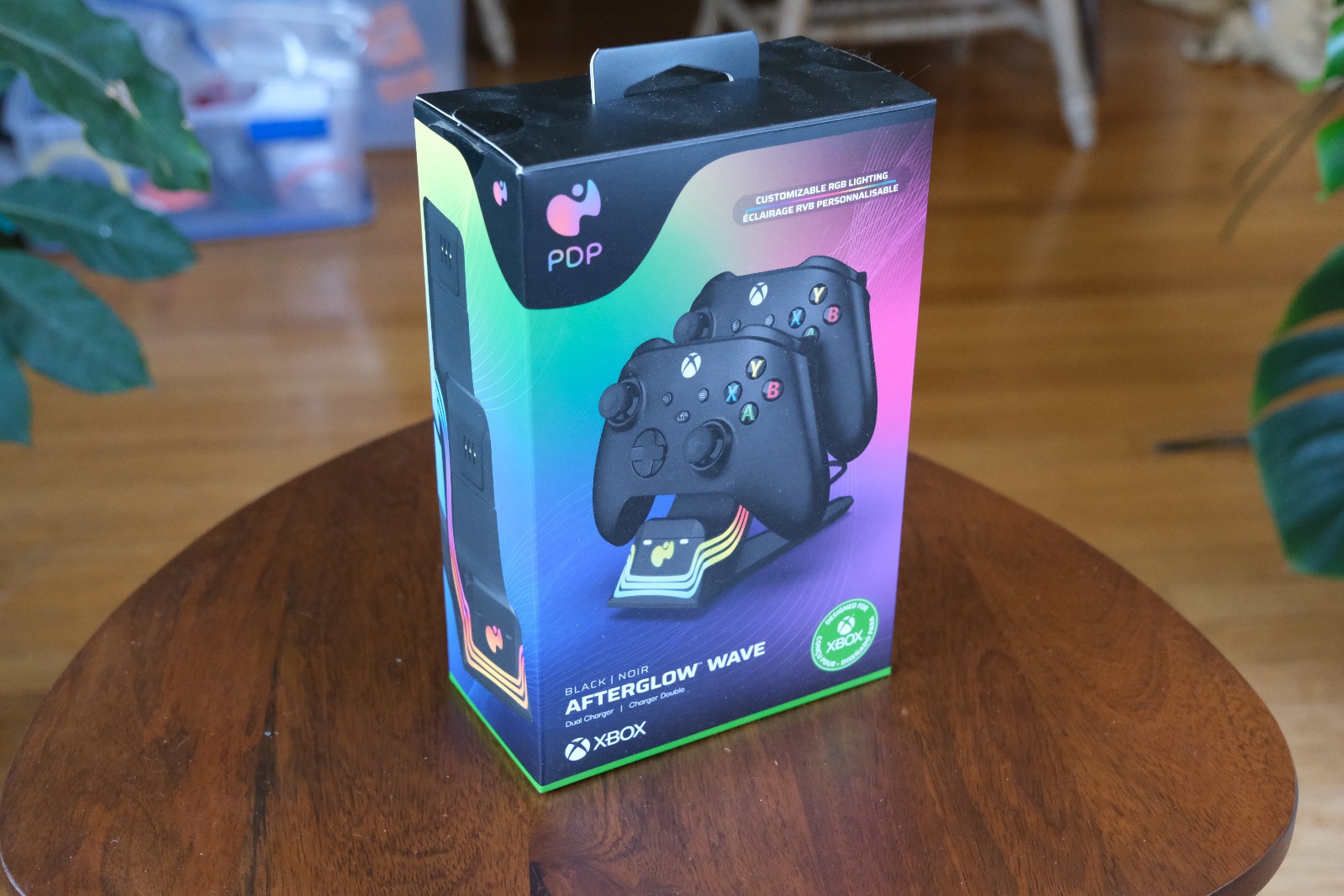PDP Afterglow Wave LED Dual Gaming Charger for 2 Xbox Controllers, Customizable