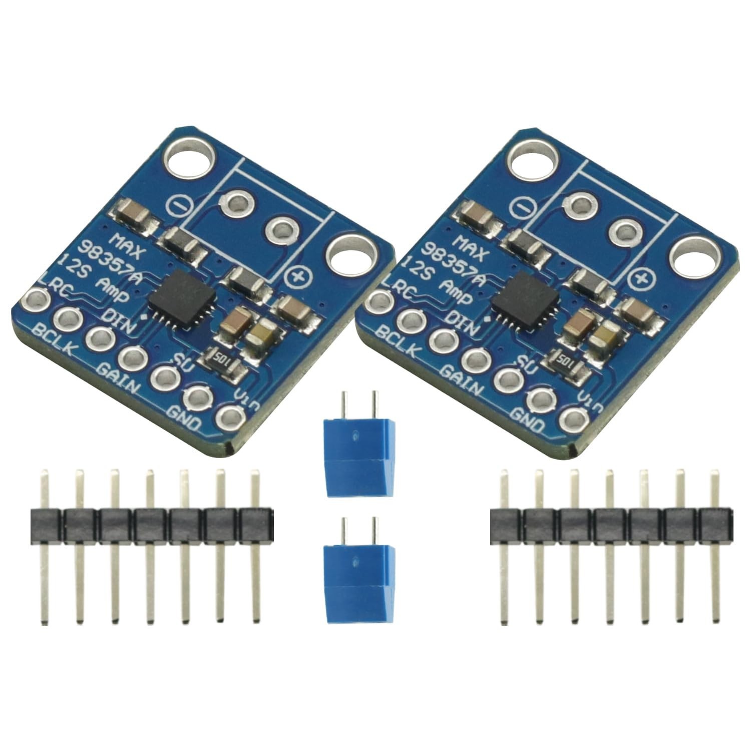 2PCS I2S Class D 3W Amplifier for Superior Compact Audio, Raspberry Pi & Arduino