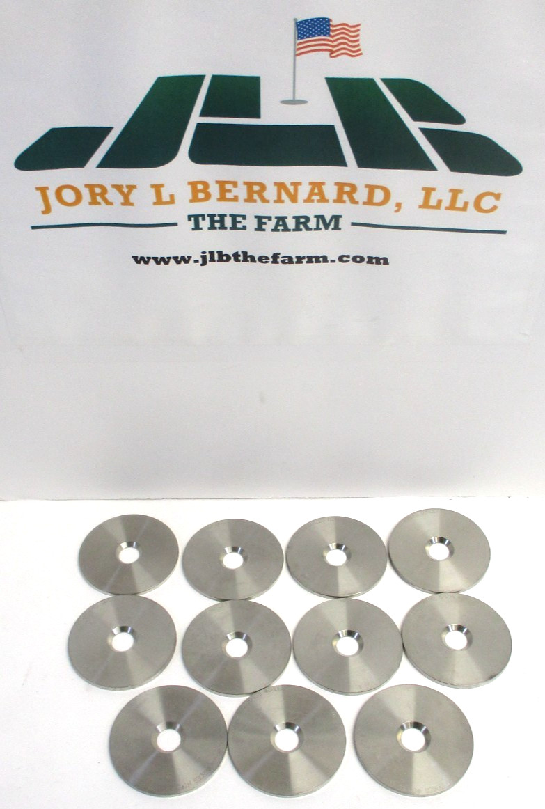 RRI , 2" 304SS ORIFICE PLATES, 2.435" x 0.125" x 0.500", LOT OF 11, SURPLUS