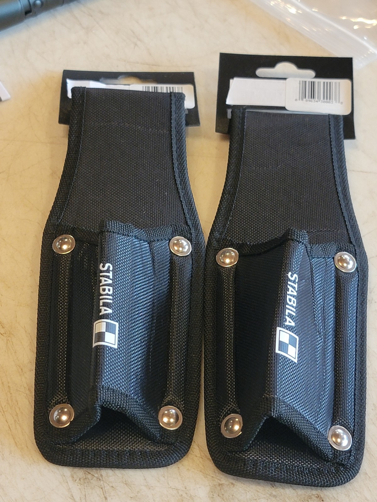 Stabila 30003 Black Holster for Die-Cast Stabila Torpedo Level New Holster. 2pk