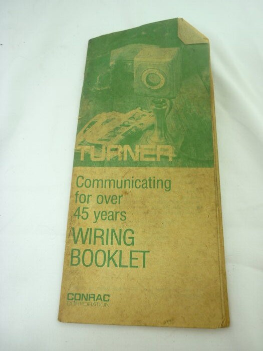 Turner Wiring Booklet Conrac CB Radio  25K021