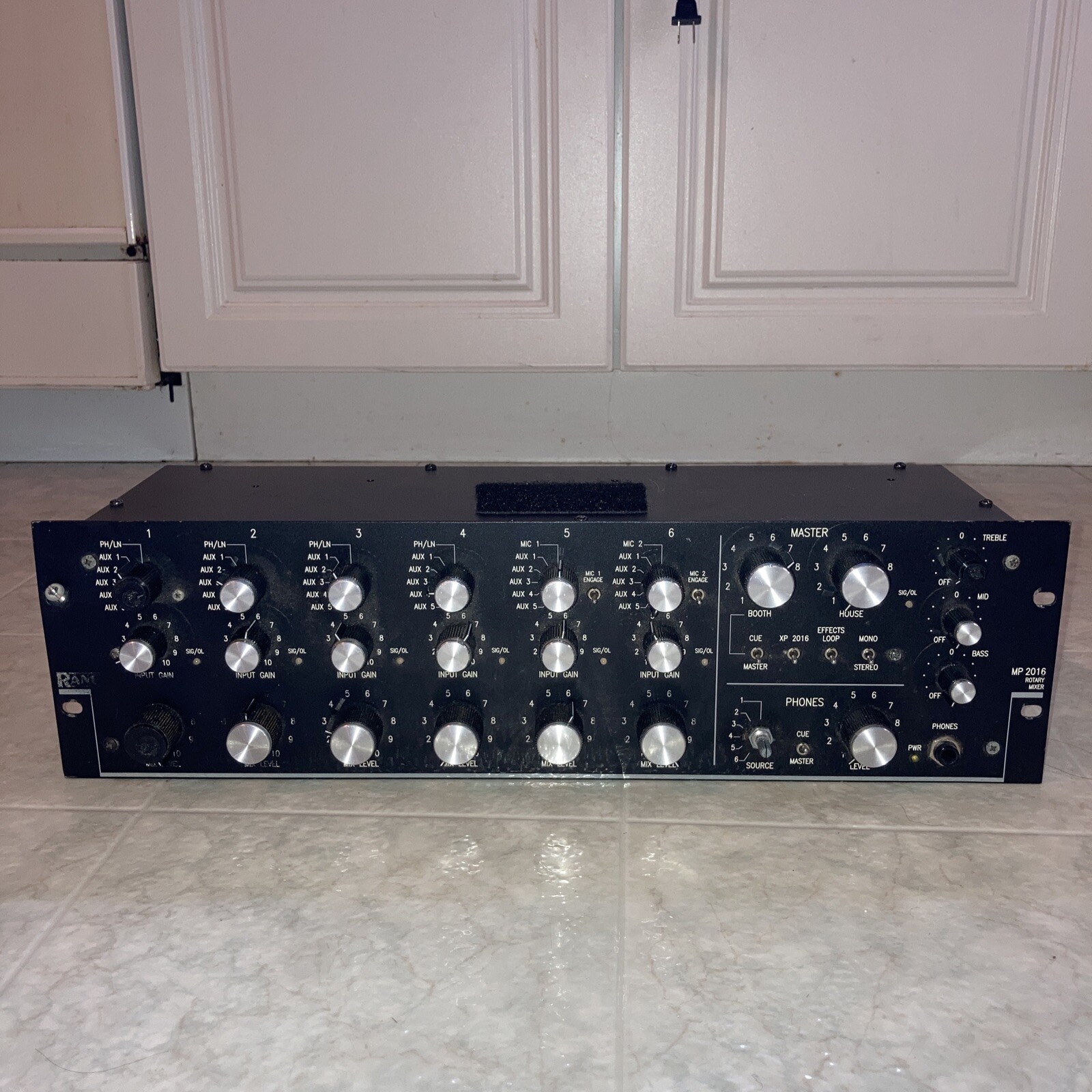 Rane MP 2016 Rotary Mixer Music DJ Rare Black rare Black vtg