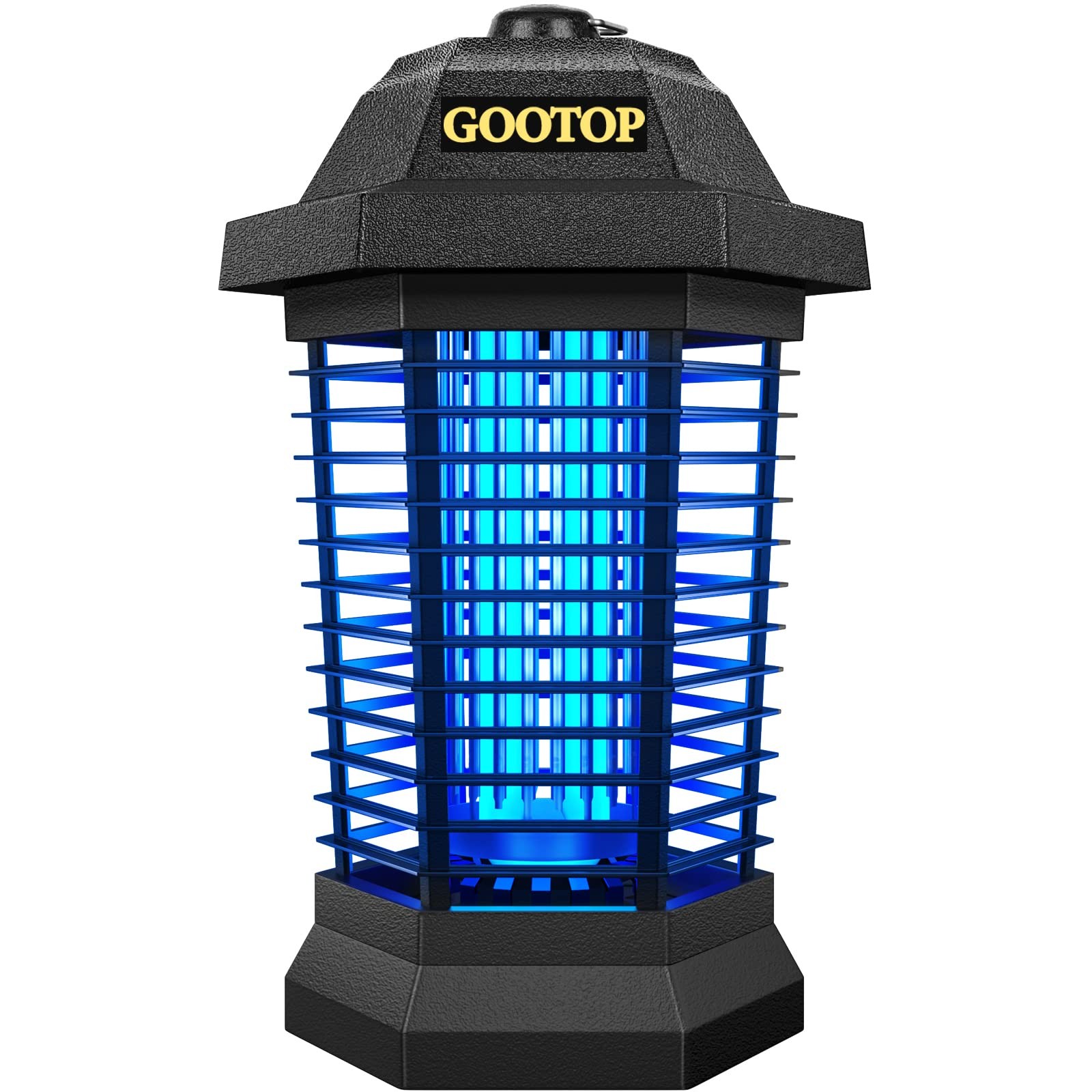 GOOTOP Bug Zapper Outdoor, Mosquito Zapper, 3 Prong Plug in Large, BLACK
