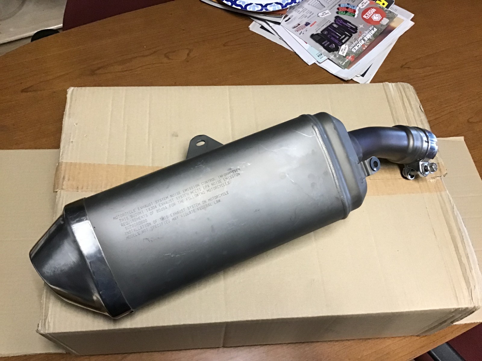 FACTORY TITANIUM OEM EXHAUST 2011-13 SUZUKI  GSX-R600R 14100-14J00