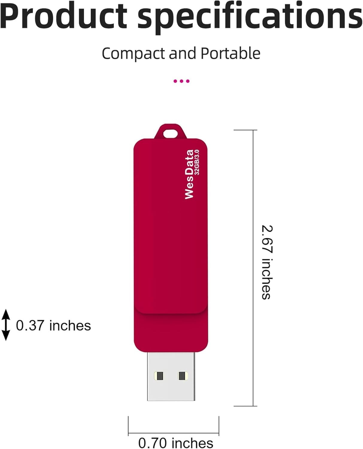 Compact 32GB USB C Flash Drive - Fast Transfers, OTG Enabled for All Your Needs