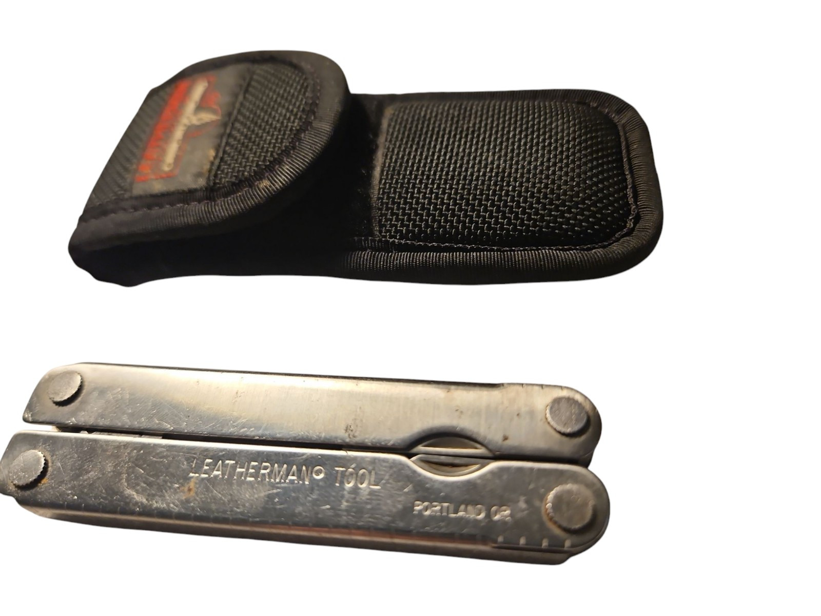 Vintage Original Leatherman Multi-Tool Made In USA 3 7/8 Long With Nylon Sheath