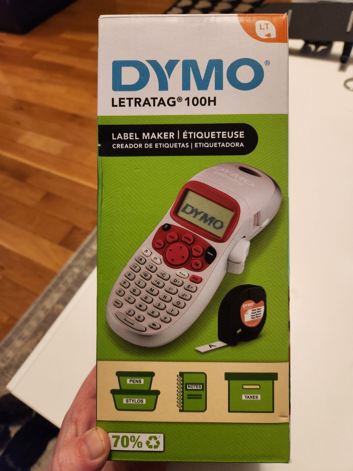 DYMO LetraTag 100H Handheld Label Maker Pink