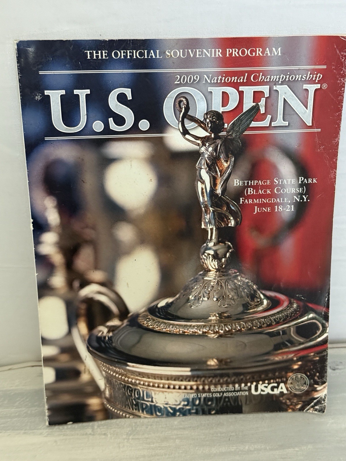 2009 US Open Official Souvenir Program Golf Bethpage State Park Black Glover