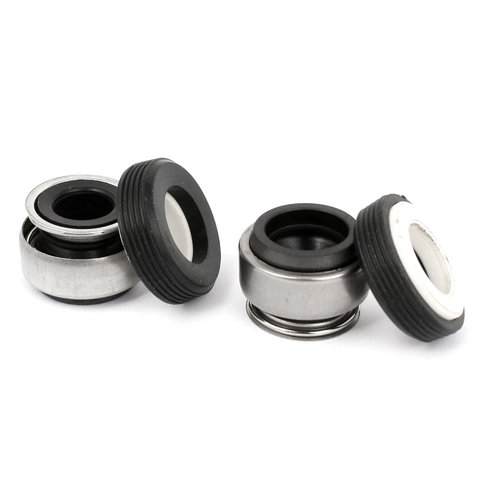 Metal Spring Rubber Bellows 14mm Internal Dia Mechanical Seal 2PCS