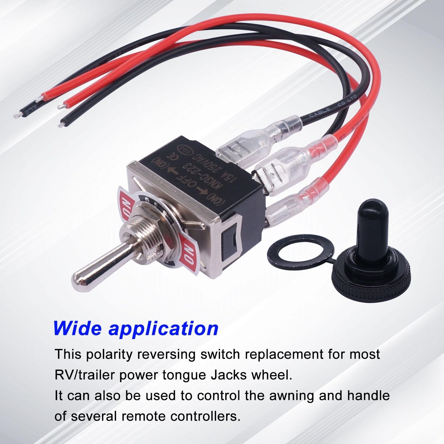weideer Momentary Reverse Polarity Switch 12V 30A Motor Control RV Jack Switc...