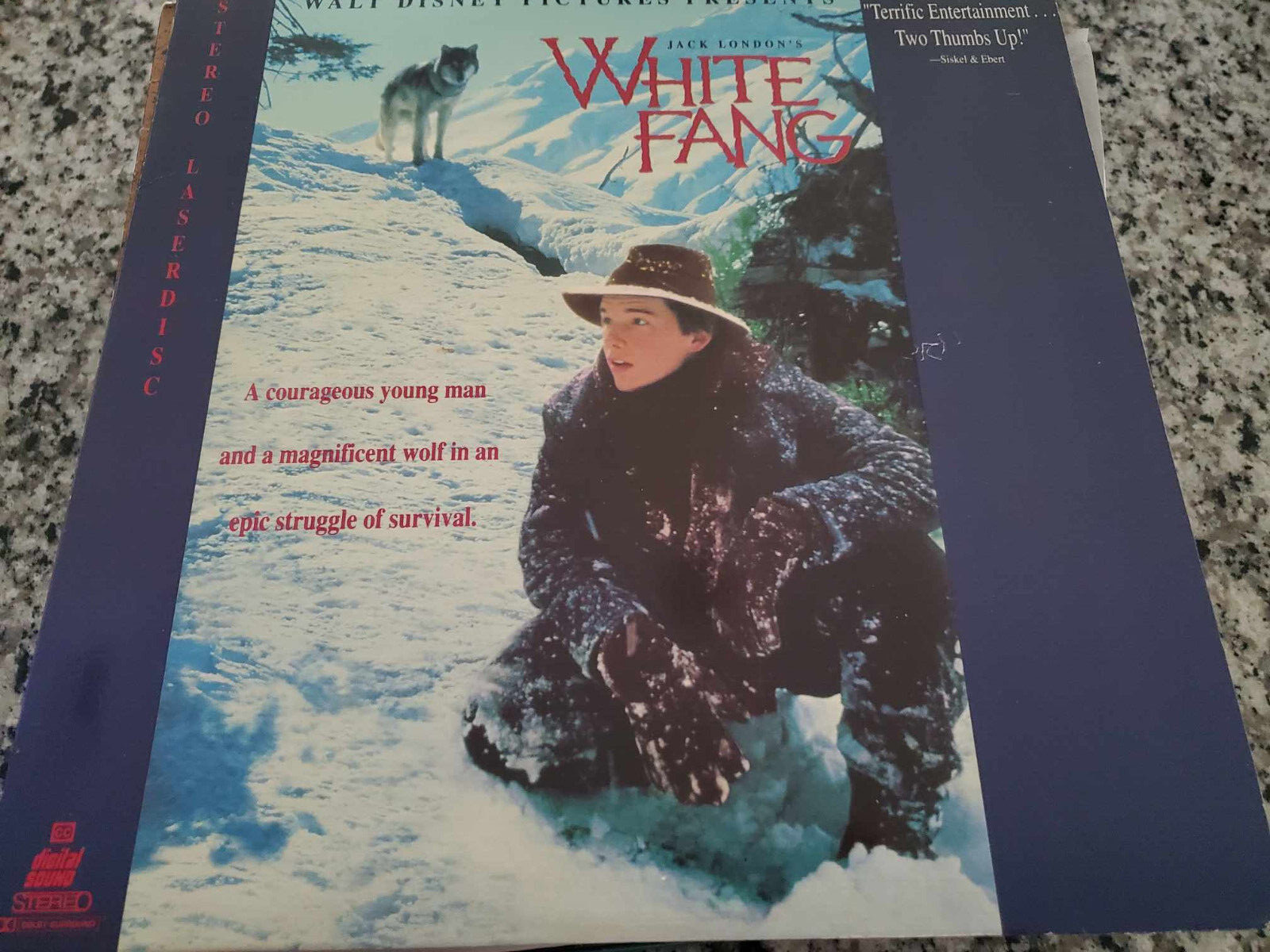 LASERDISC (box5) 32 WHITE FANG Ethan Hawke Klaus Maria Brandauer