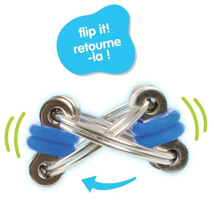 Full Case of 36 QTY w/PDQ Just Play Fidgetz Flippin' Bike Chain Sensory Toy