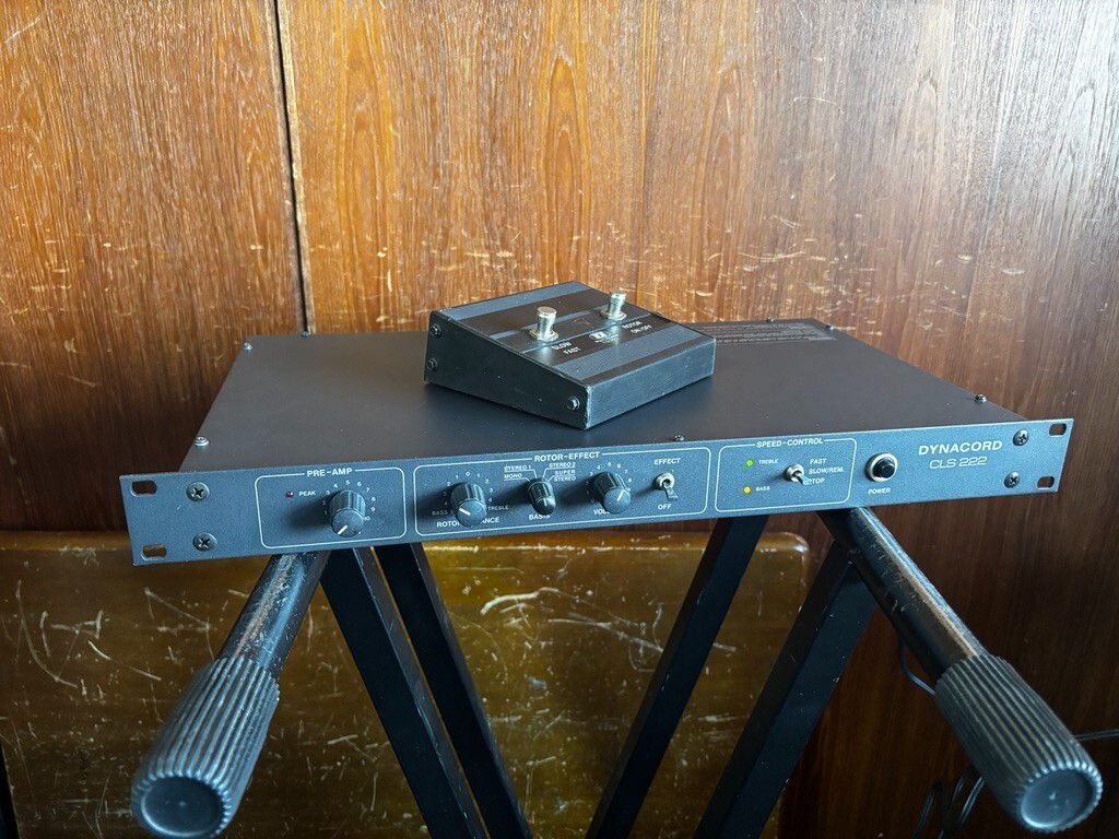 Dynacord CLS 222 rotary speaker emulator with FS 222 Footswitch
